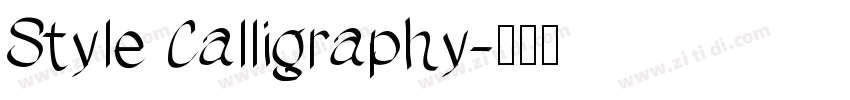 Style Calligraphy字体转换